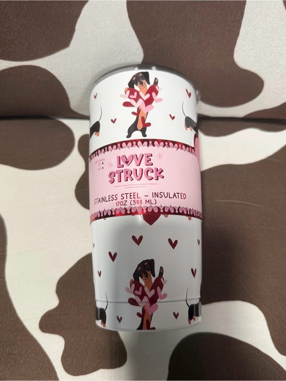 Dachshund Lovestruck Stainless Steel Tumbler
